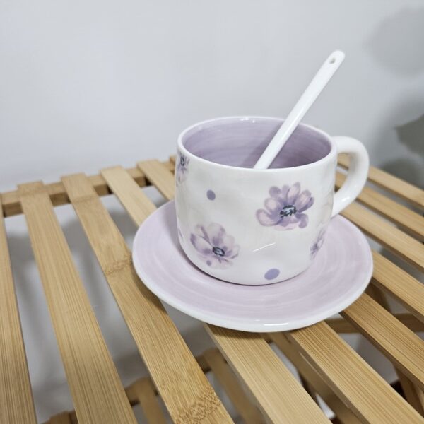 Purple Flower Mug