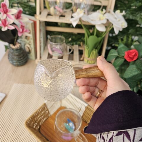 kettle Glass With Wooden Handle
