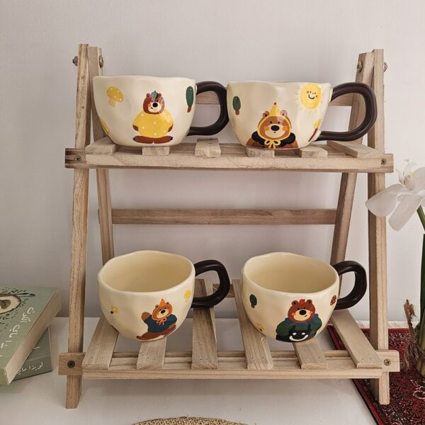 Cute Cartoon Bear Ceramic Mug