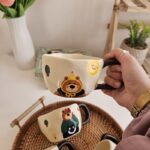 Cute Cartoon Bear Ceramic Mug