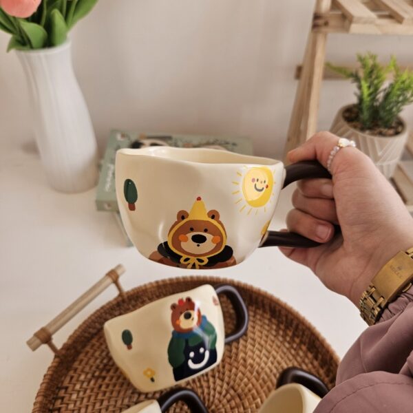 Cute Cartoon Bear Ceramic Mug