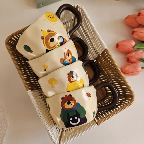 Cute Cartoon Bear Ceramic Mug
