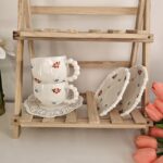 Pearl Handle Ceramic Mug