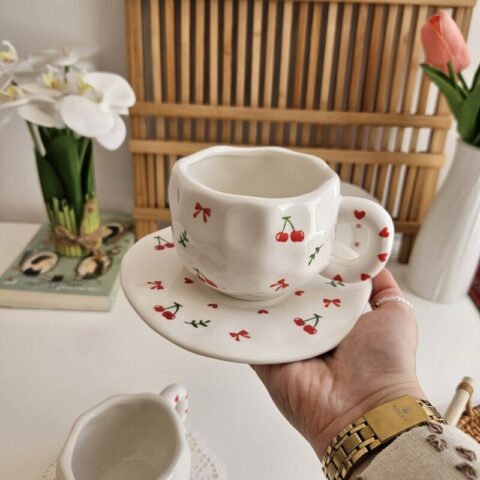 Cherry Handmade Ceramic Mug
