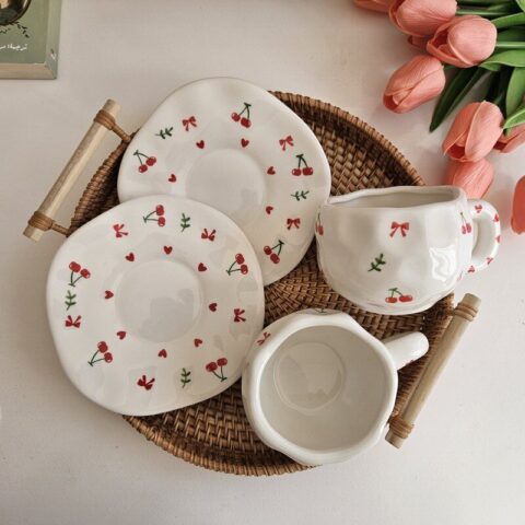 Cherry Handmade Ceramic Mug