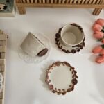 Vintage Button Ceramic Mug