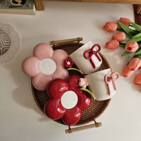 Cute Bowknot Ceramic Mug
