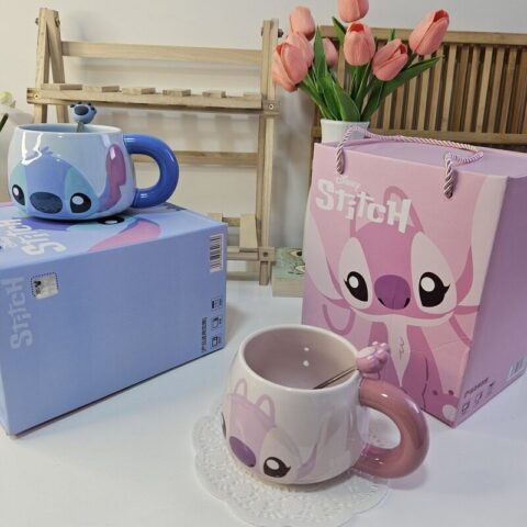 Premium Stitch and Angel Ceramic Mug