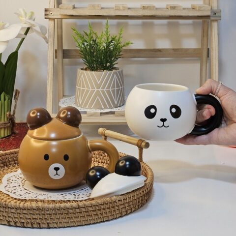 Cute Bear, Panda Ceramic Mug