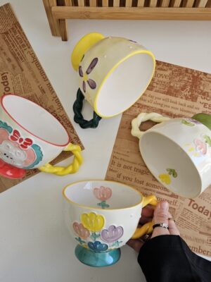 Classic Flowers Ceramic Mug