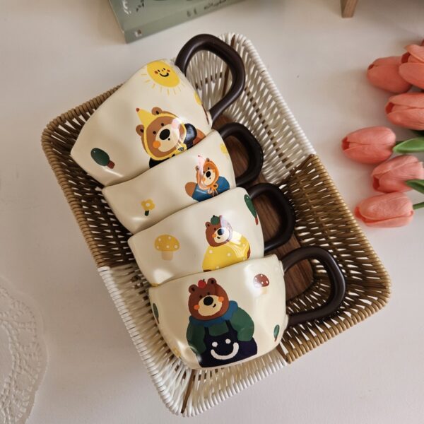 Cute Cartoon Bear Ceramic Mug