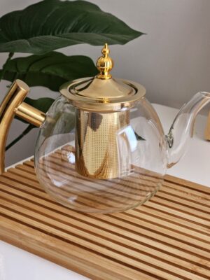 Glass Teapot with Filter Inside