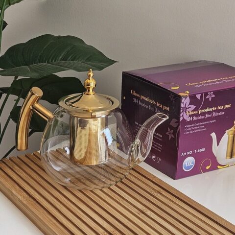 Glass Teapot with Filter Inside